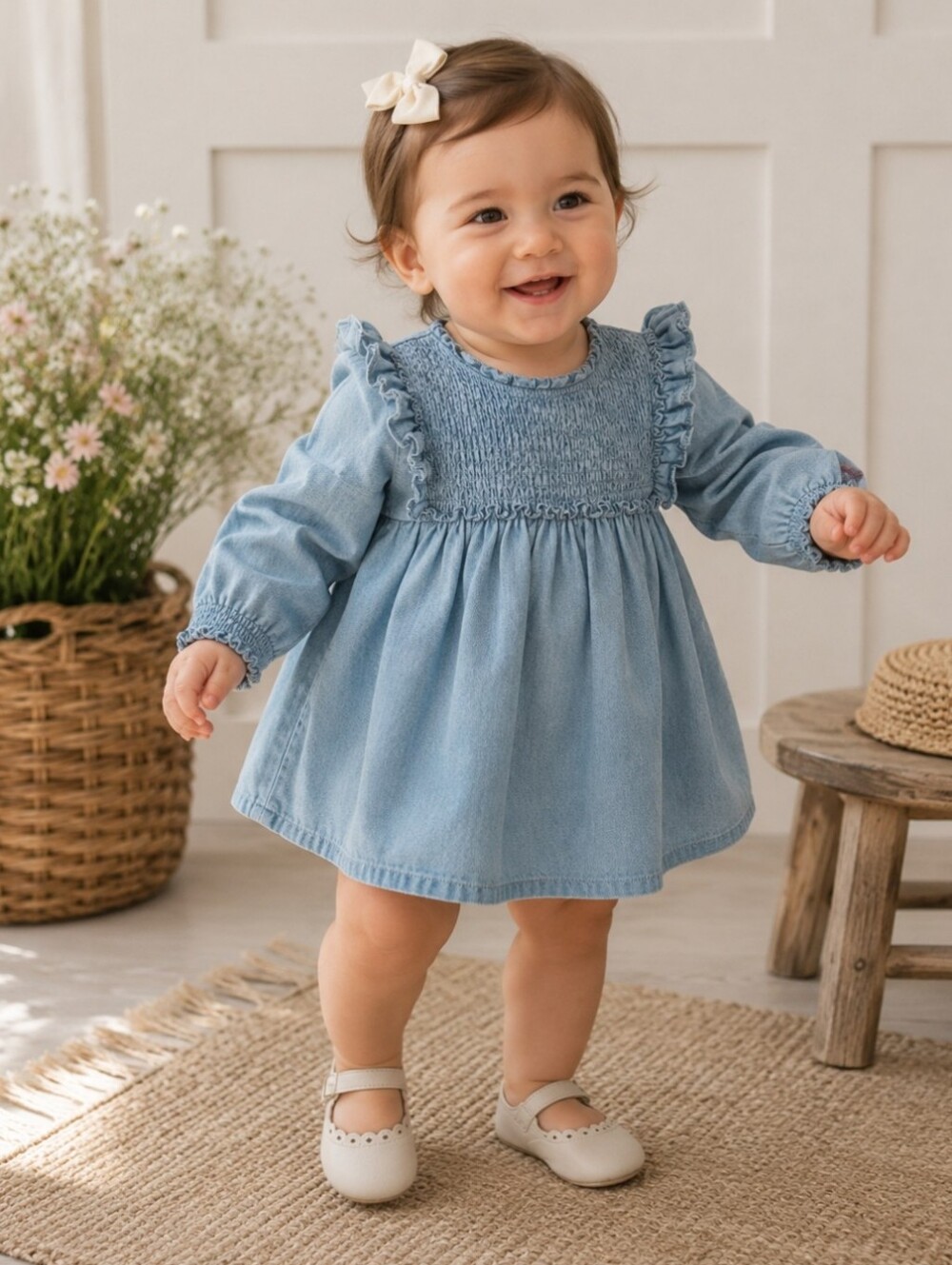 Ralph Lauren Denim Dress With bloomers | 24M